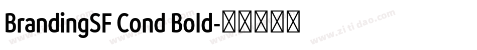 BrandingSF Cond Bold字体转换